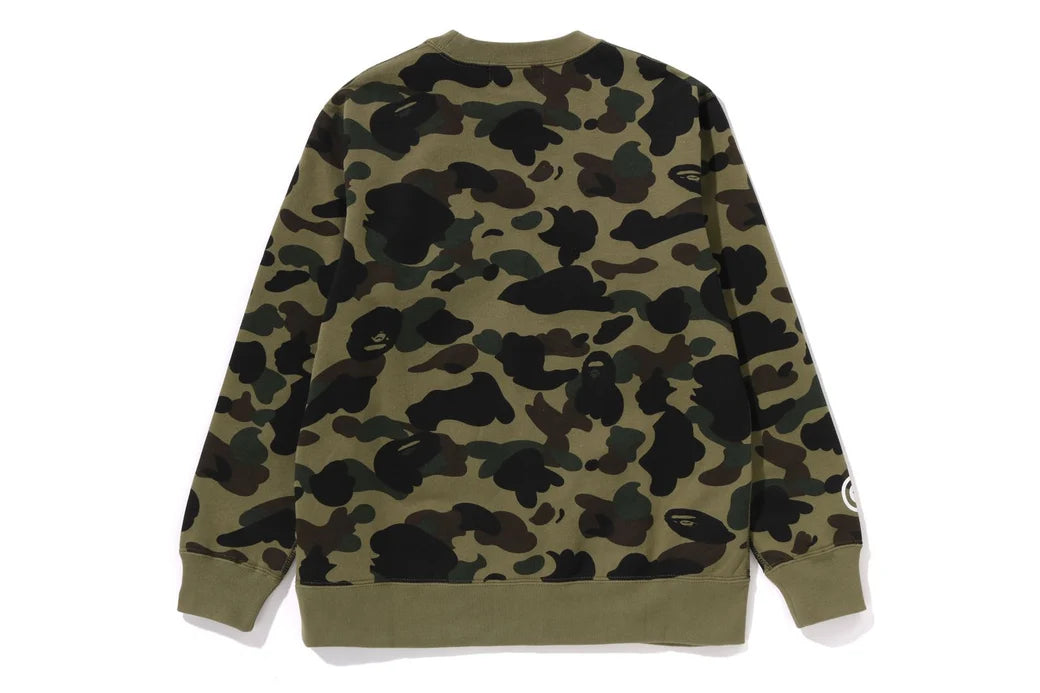 1ST CAMO SHARK CREWNECK