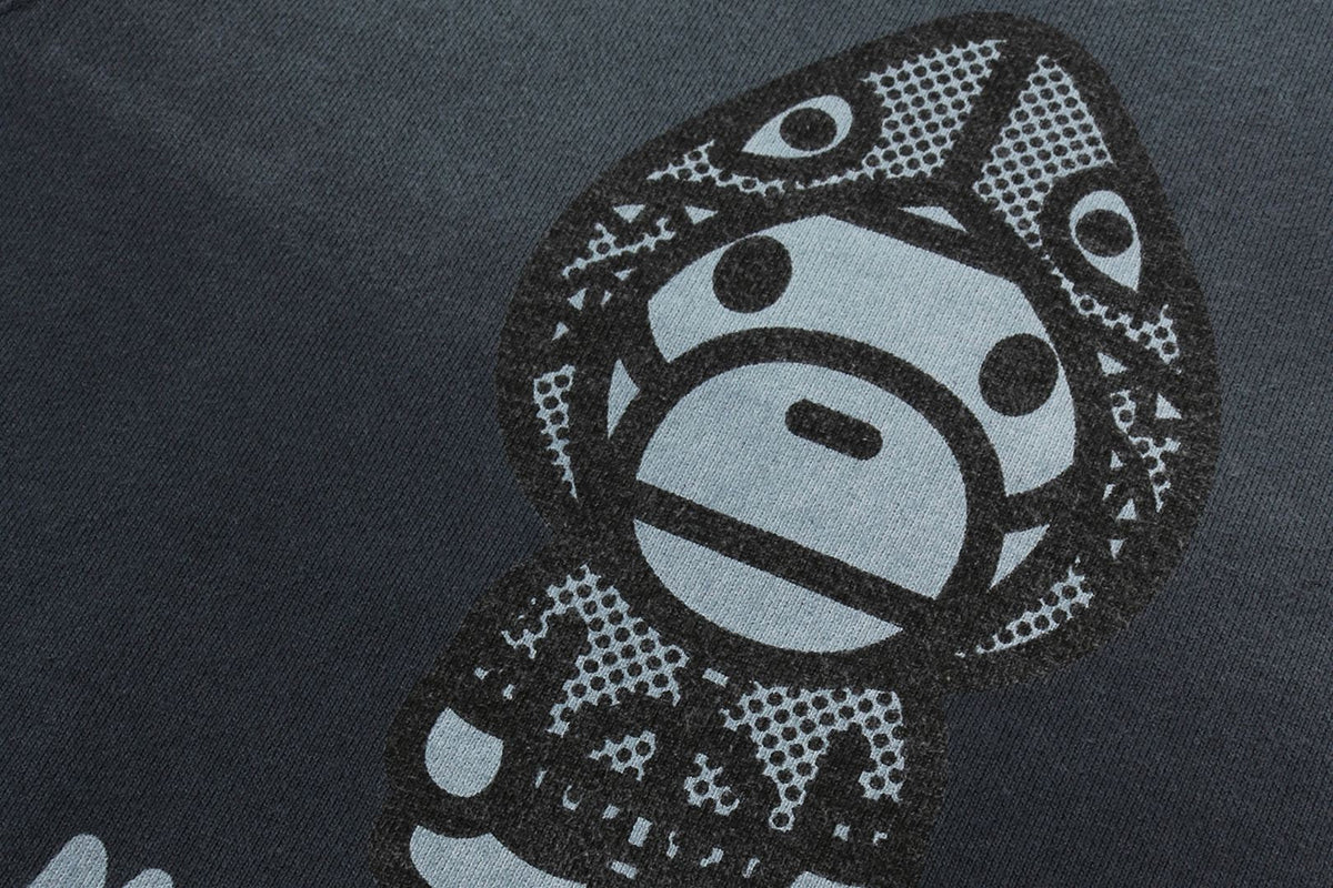 MILO SHARK FZH VINTAGE EFFECT CREWNECK SWEATSHIRT