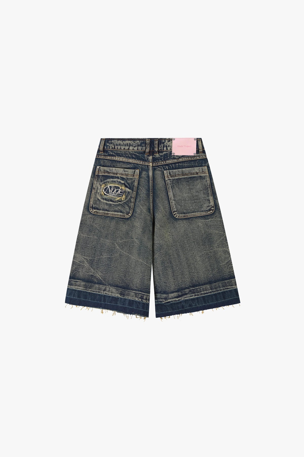Old Baggy Denim Shorts Dirty Wash