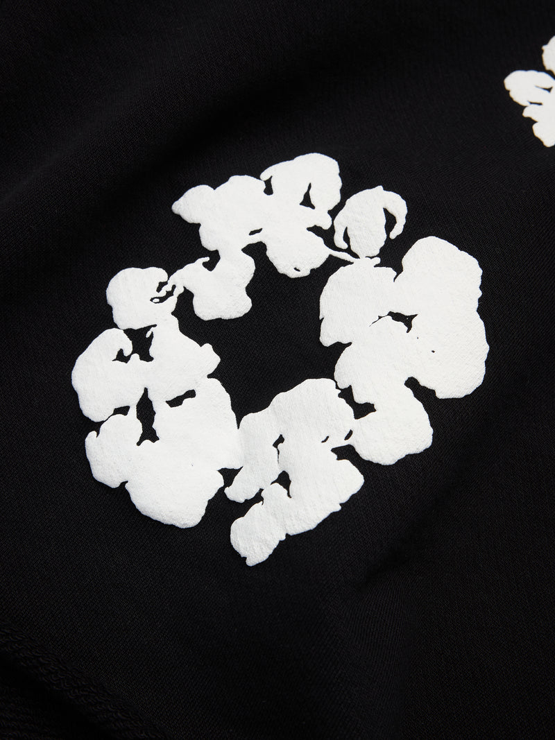 Cotton Wreath Sweatshorts Black