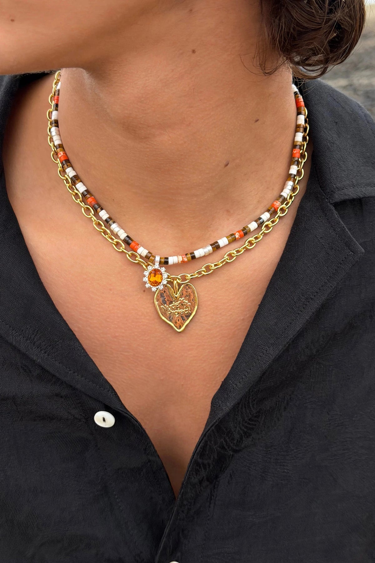 Famara Necklace Orange