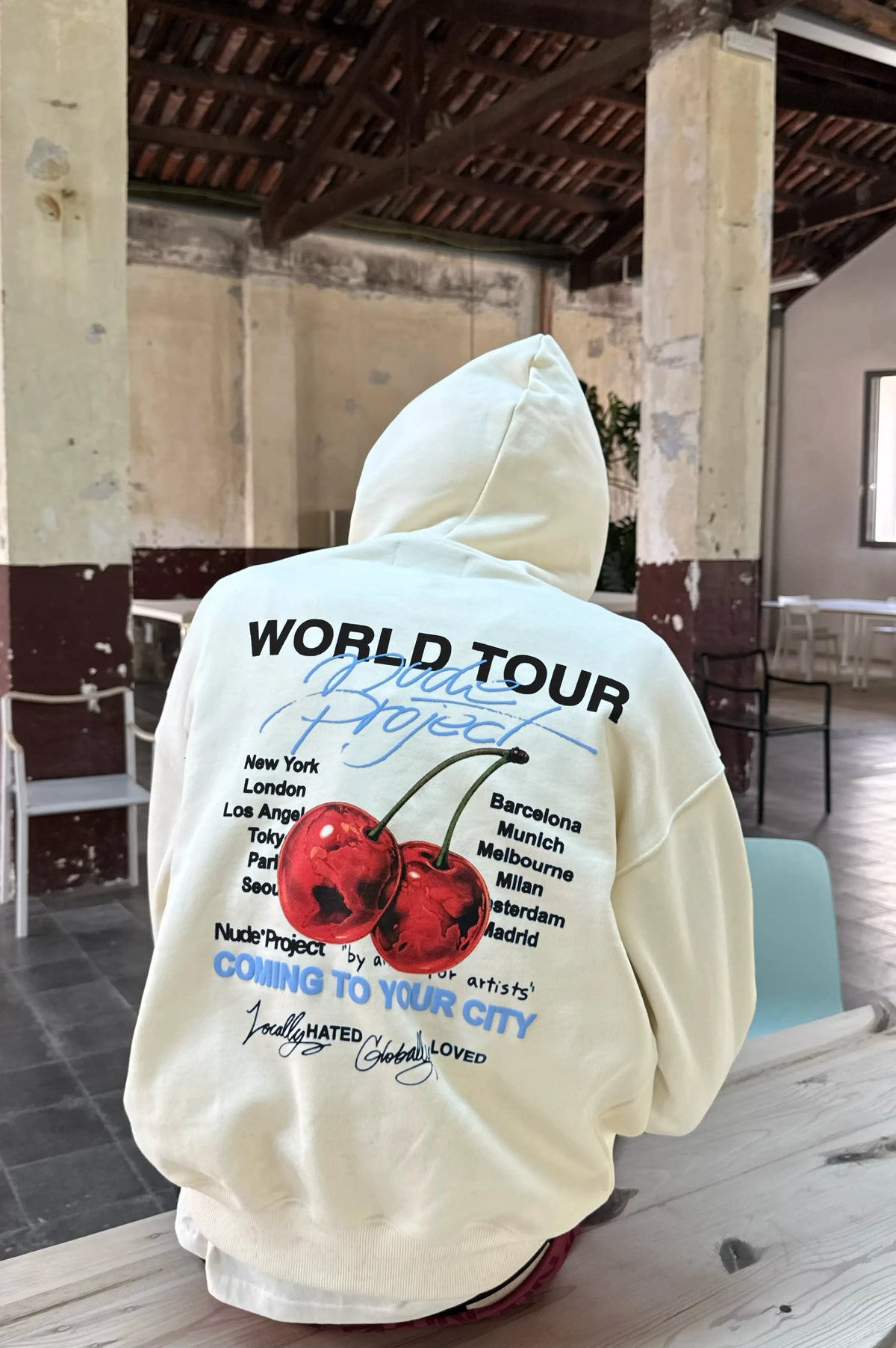Sudadera Nude Tour Blanco Crema