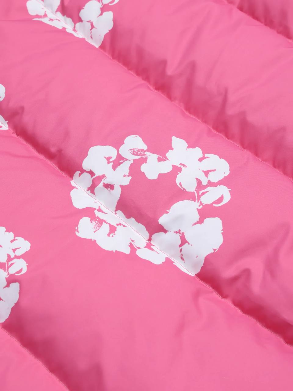 COTTON WREATH PUFFER JACKET PINK