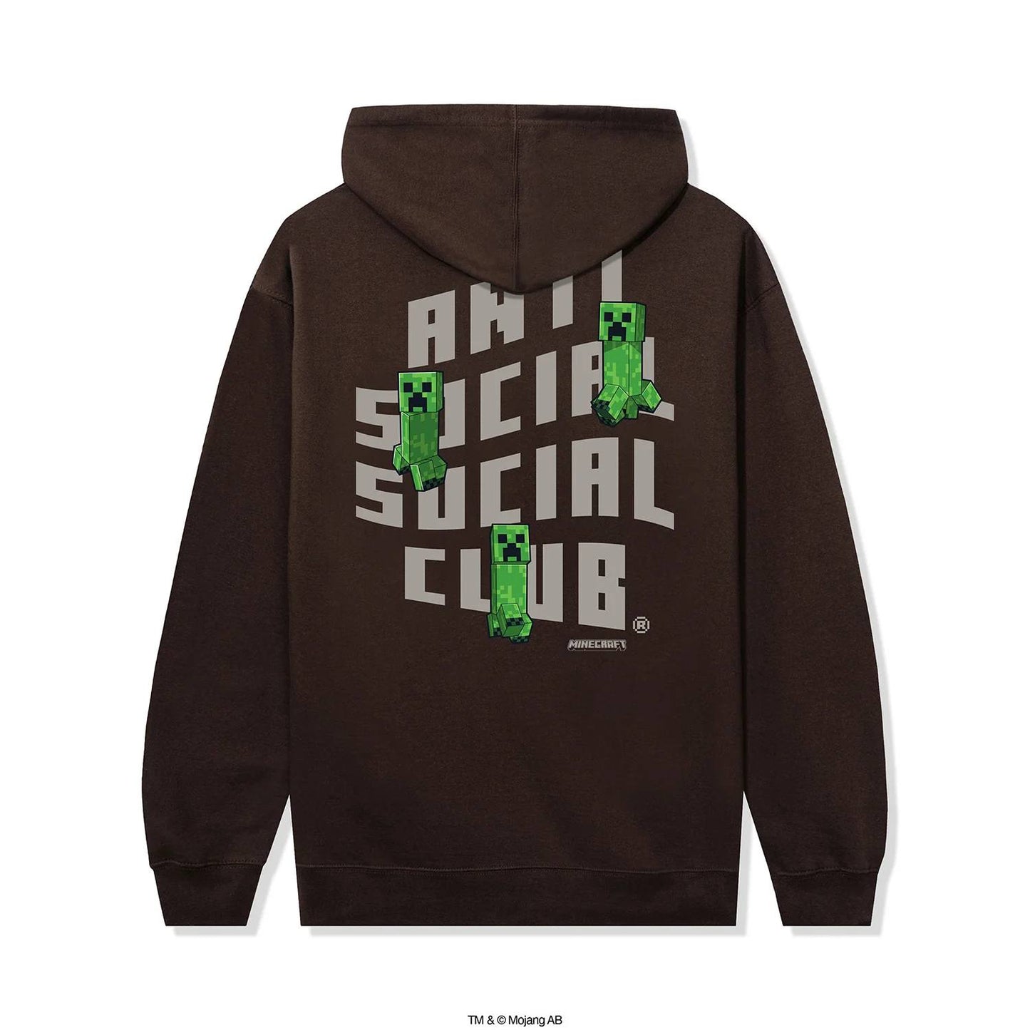 ASSC X MINECRAFT CREEPER LOGO HOODIE (BROWN)