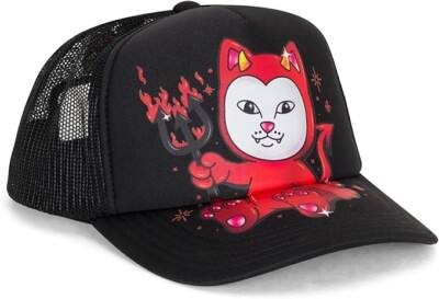 RIPNDIP SCARY CUTE BLACK TRUCKER SNAPBACK HAT