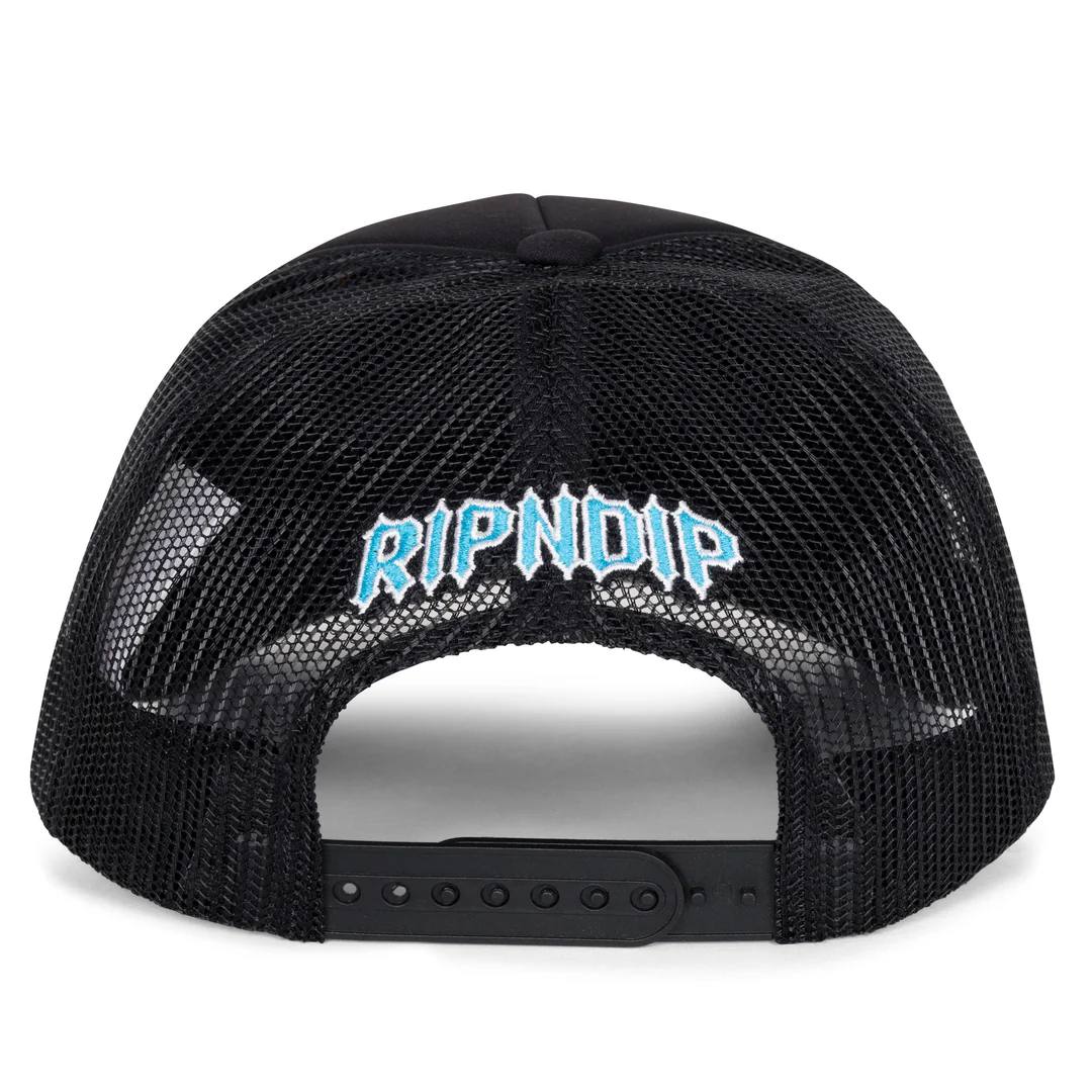 SKULL AND BONES TRUCKER HAT (BLACK)