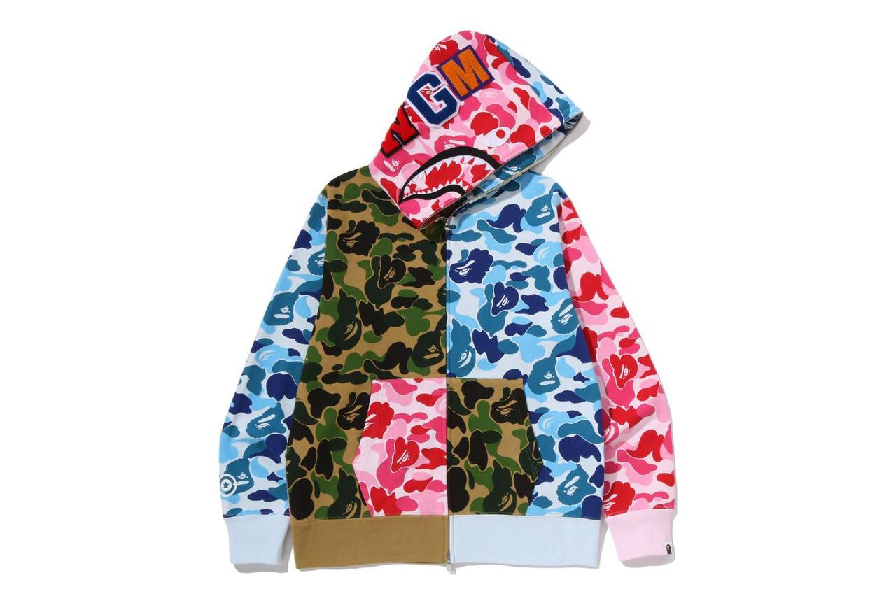 BAPE SHARK HOODIE CRAZY CAMO