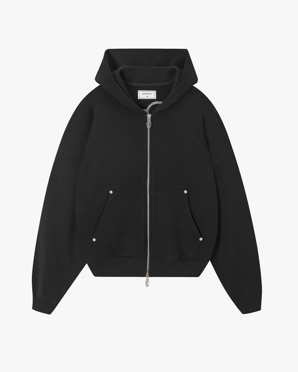 NUDE BEST ZIP HOODIE NEGRO