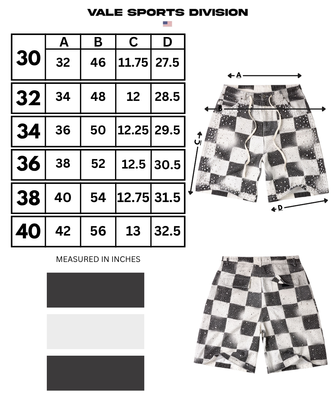 CHECKER JORTS - Vale Forever