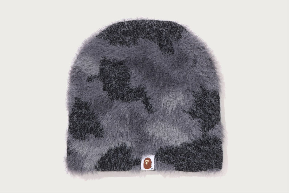 COLOR CAMO FURRY BEANIE