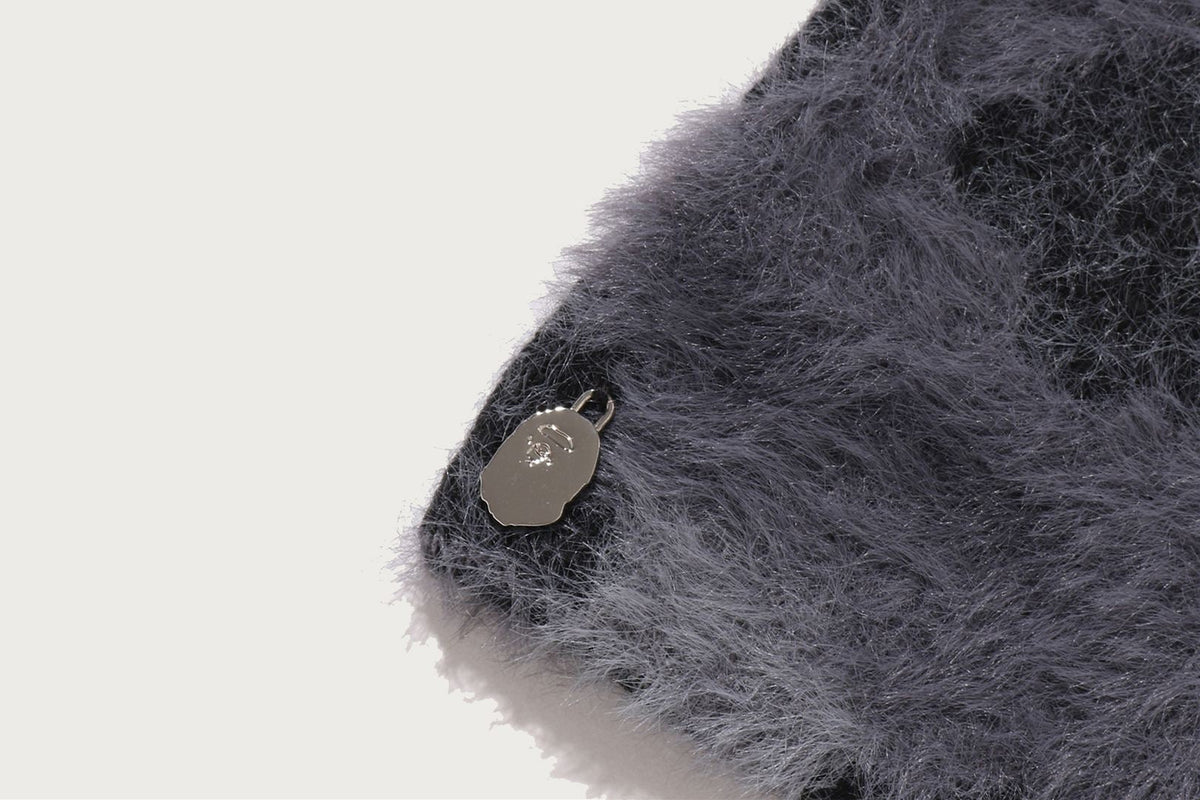 COLOR CAMO FURRY BEANIE