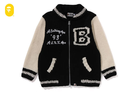 A BATHING APE COWICHAN CARDIGAN