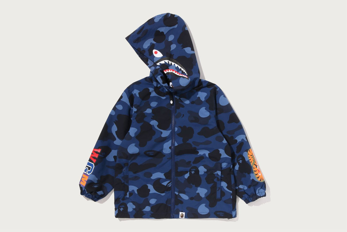 COLOR CAMO SHARK HOODIE JACKET