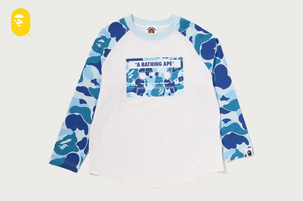 ABC CAMO CASSETTE TAPE RAGLAN LS TEE