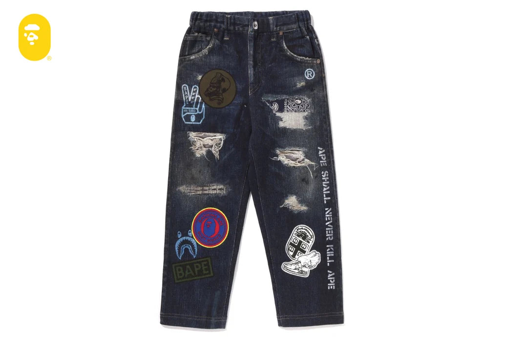 BAPE EMBLEM DENIM