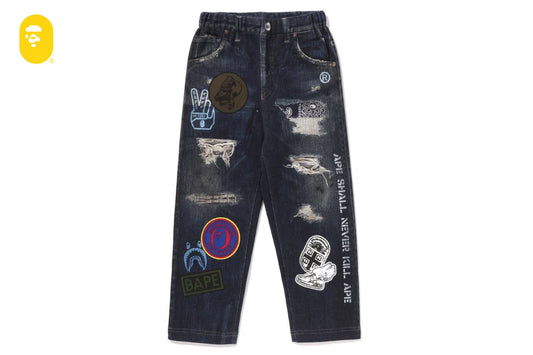 BAPE EMBLEM DENIM
