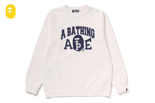 BAPE WASHED EFFECT CREWNECK SWEATSHIRT