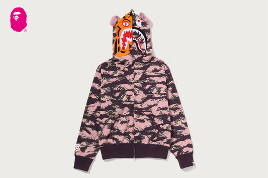 TIGER CAMO TIGER SHARK FULL ZIP HOODIE