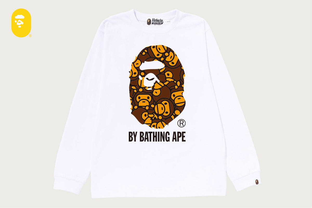 ALL BABY MILO BY BATHING APE LS TEE