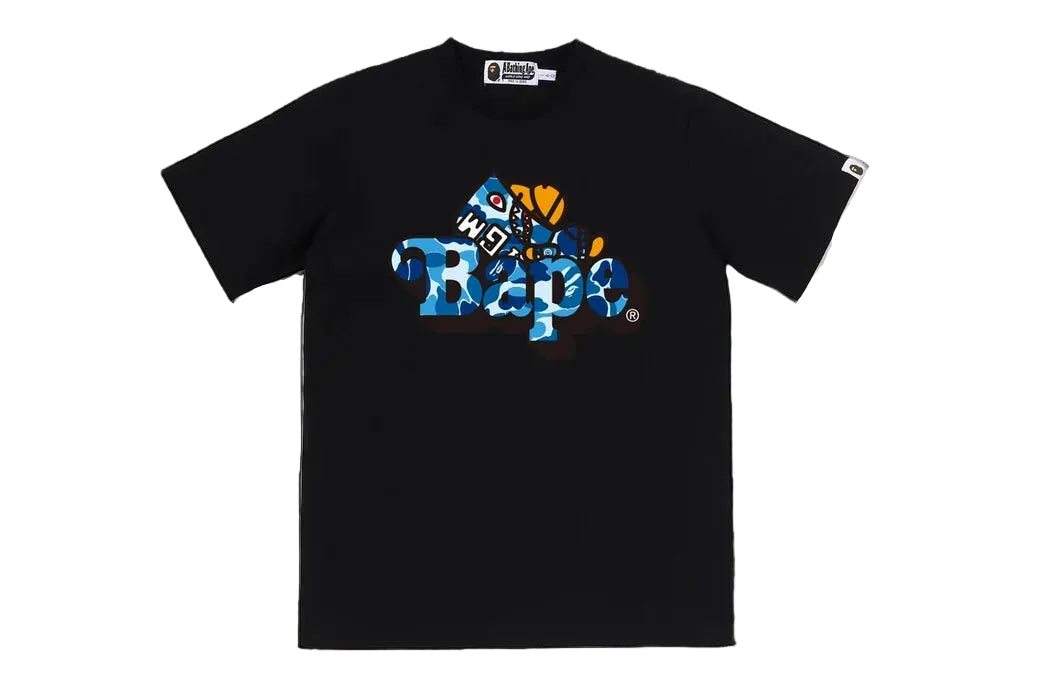 ABC CAMO SHARK MILO ON BAPE TEE