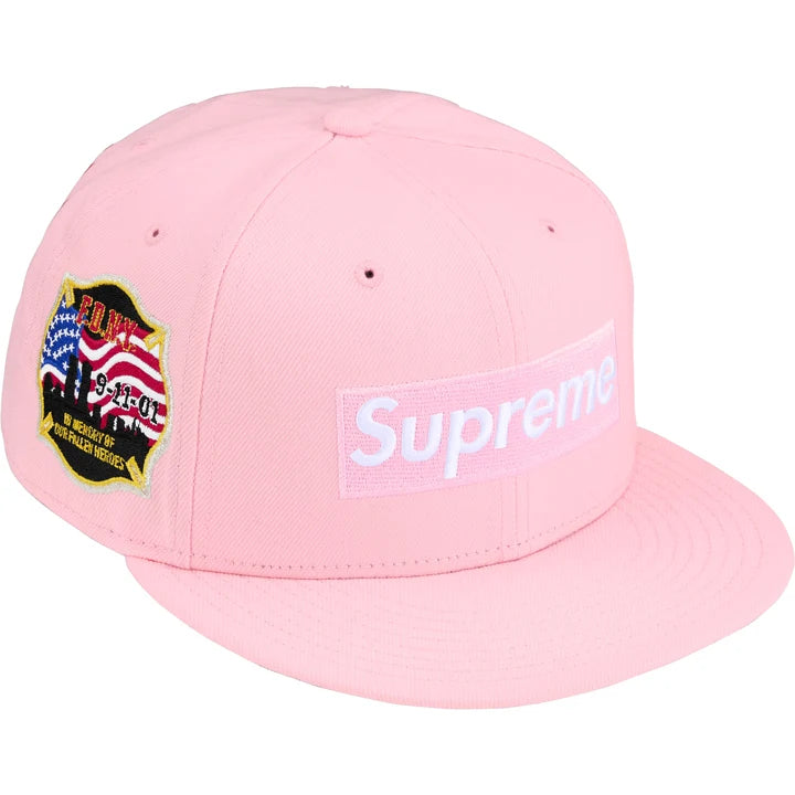 Supreme/FDNY Box Logo New Era® — Pink