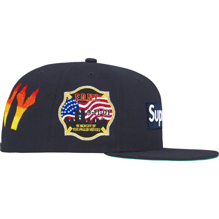 Supreme/FDNY Box Logo New Era® — Navy