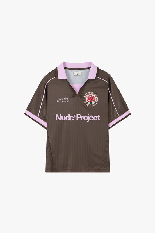 Basic Football Tee Brown