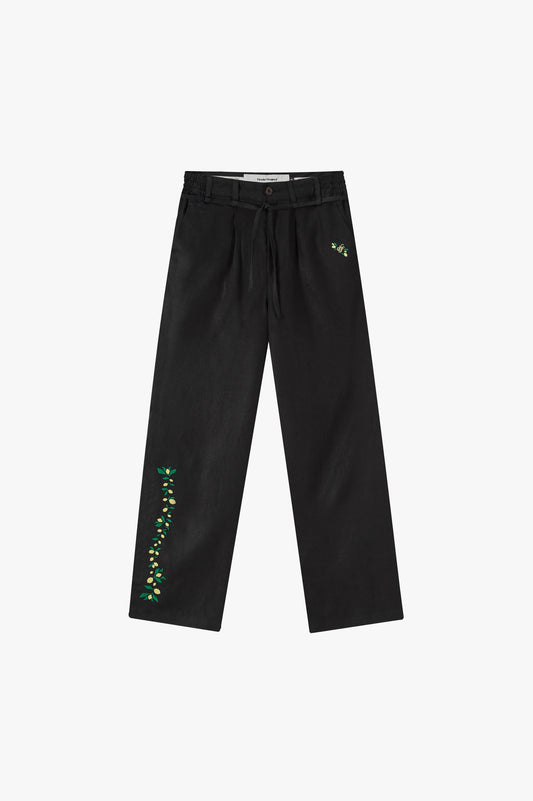 Kimchi Linen Pants Black