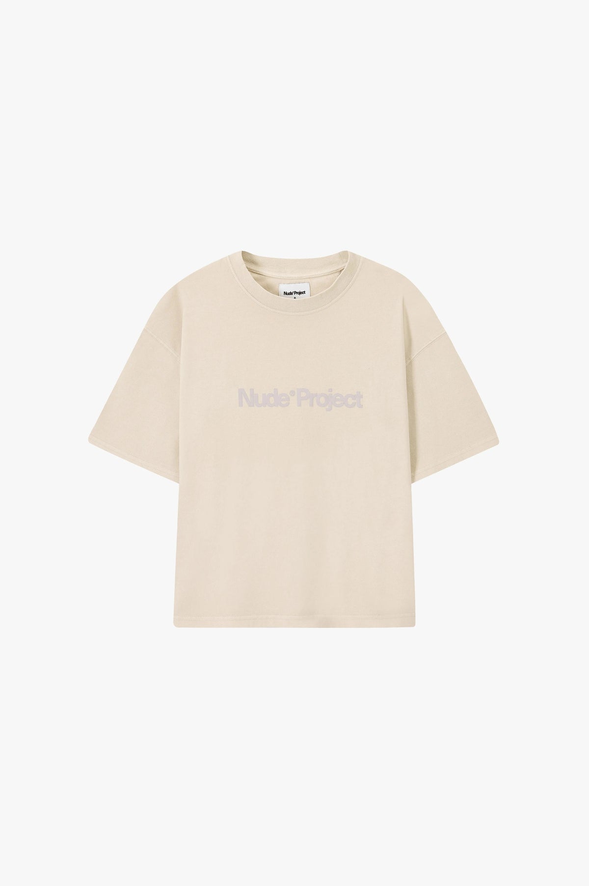 Box Logo Tee Beige