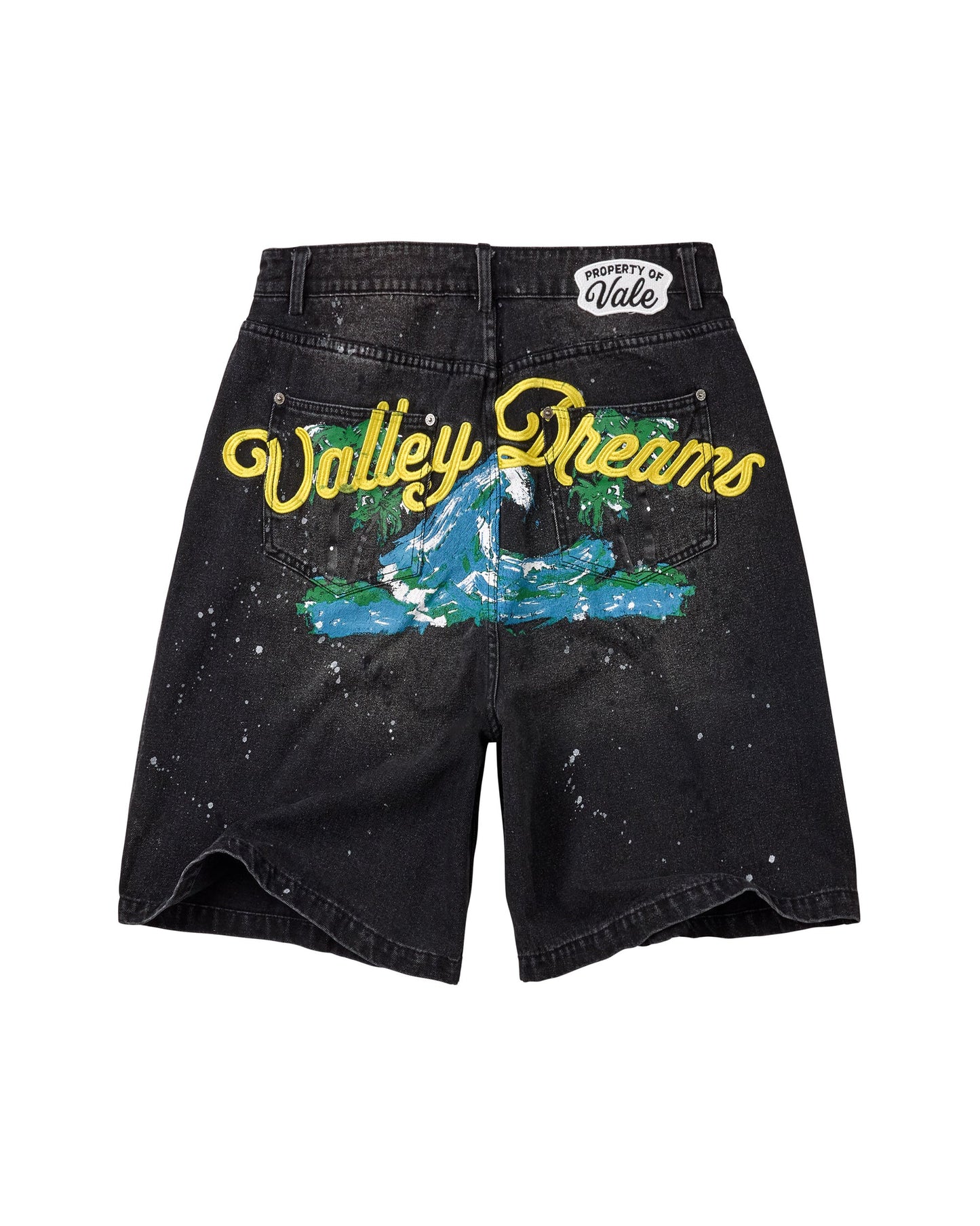 PARADISE JORTS [BLACK] - Vale Forever
