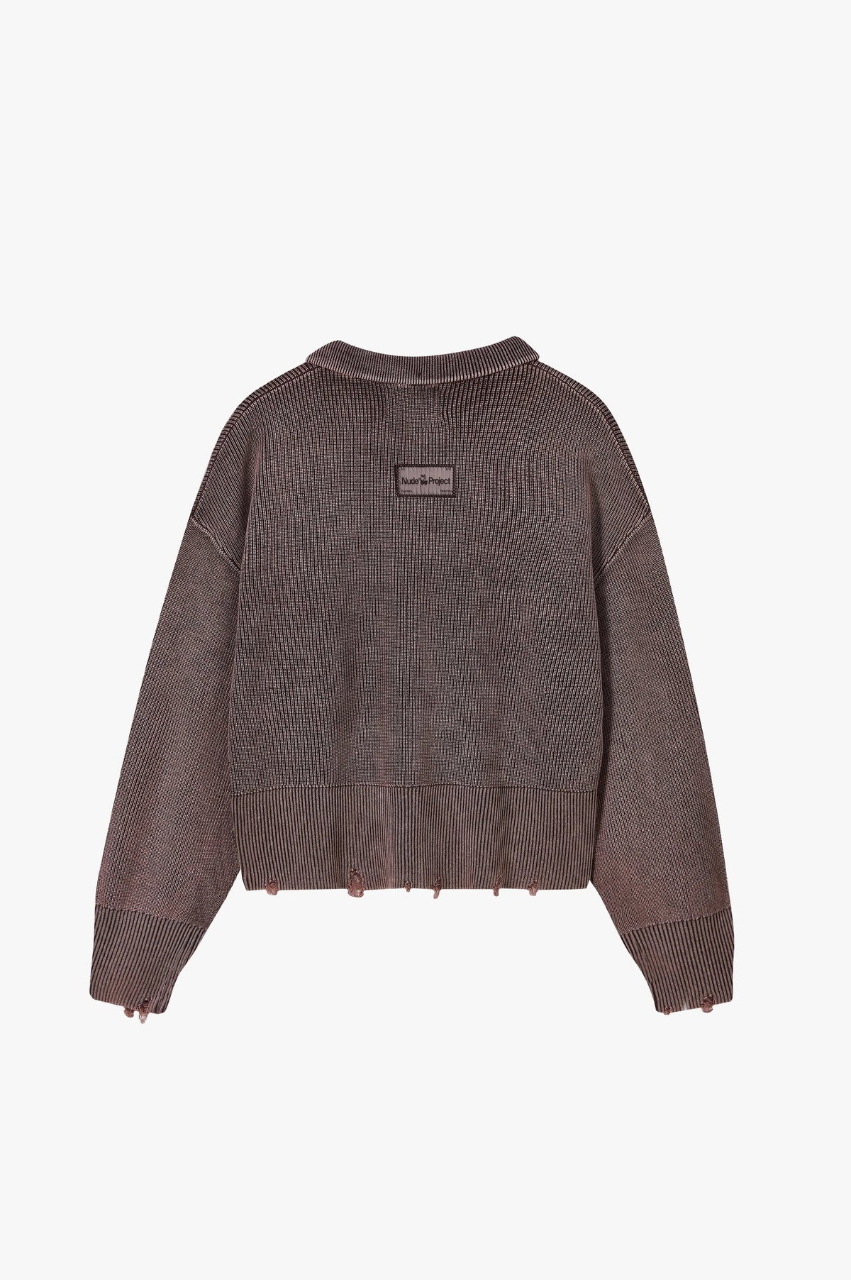 Beast Quarter-Zip Knit Brown