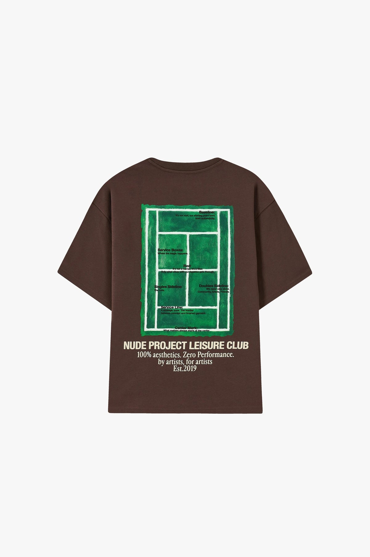 Court Tee Brown