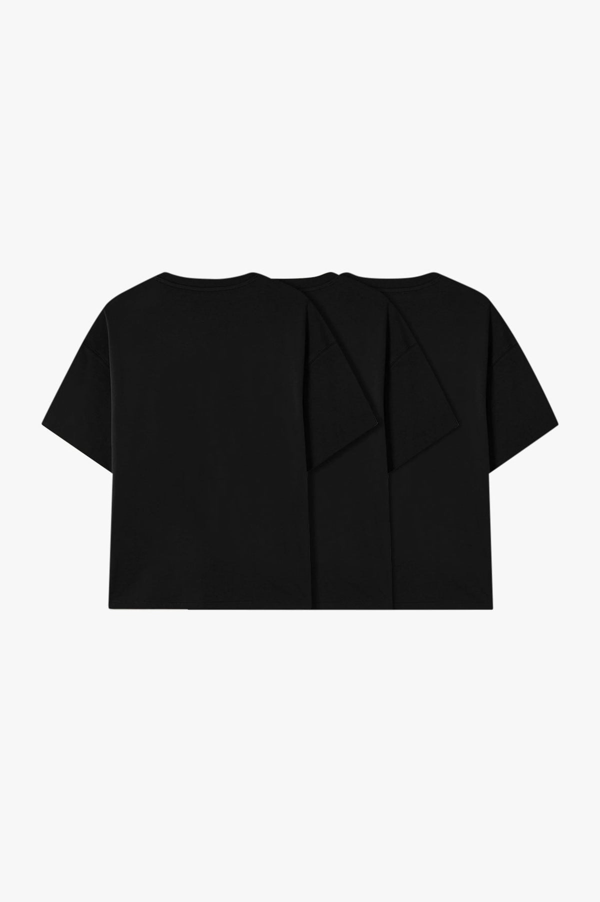 Pack De 3 Camisetas Básicas Negras