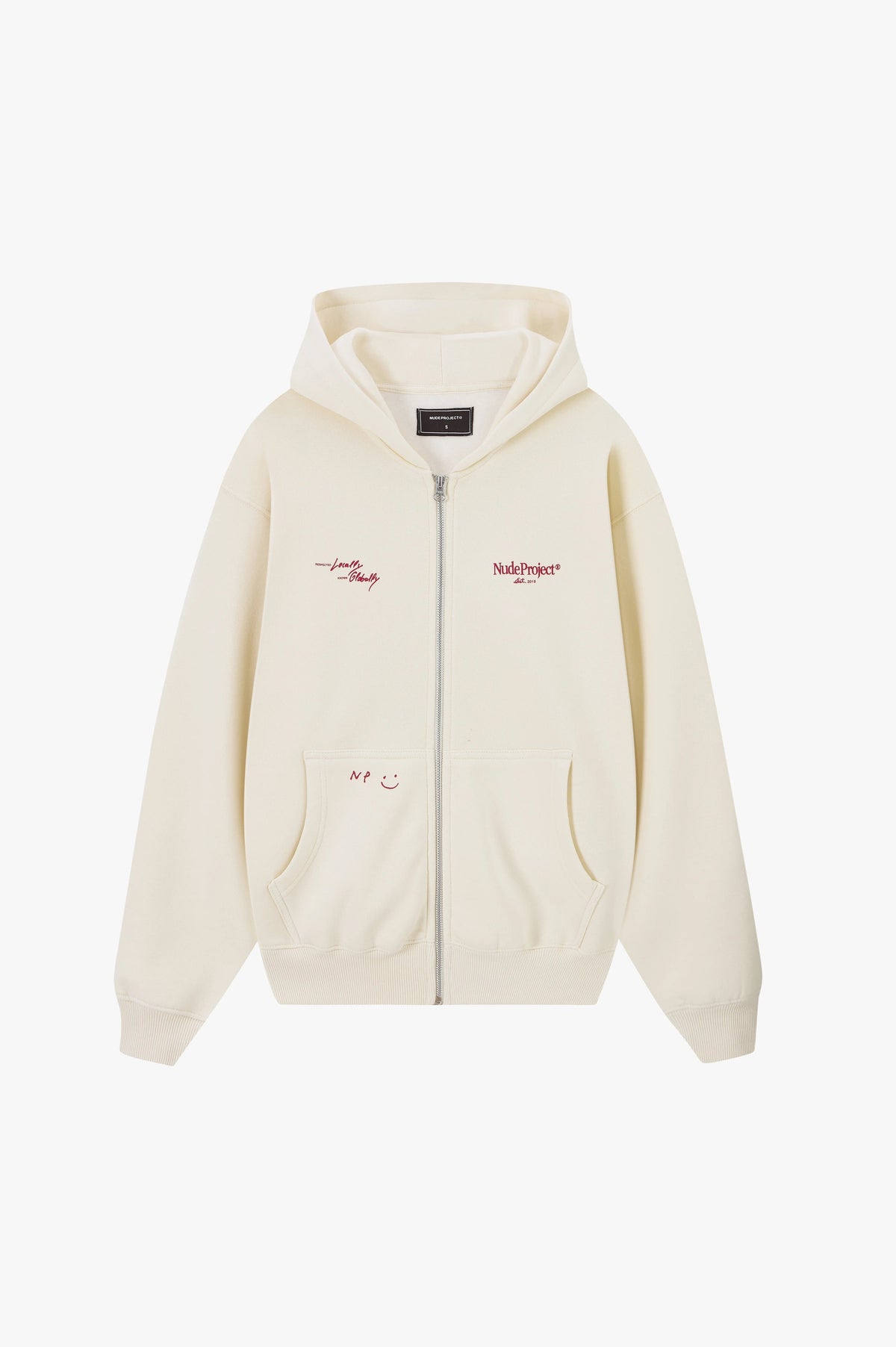 Global Soon Zip-Up Hoodie Marshmallow