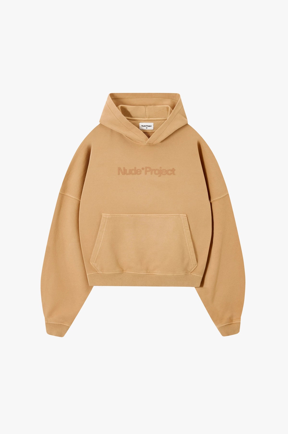 Box Logo Hoodie Beige