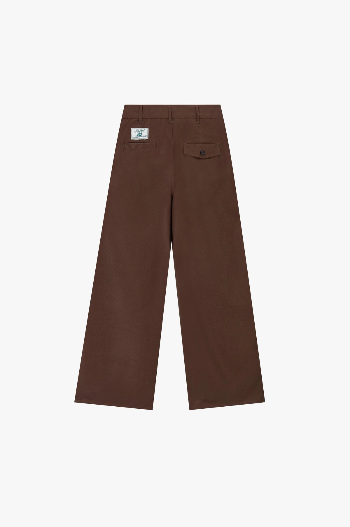 Pleated Chino Pants Brown