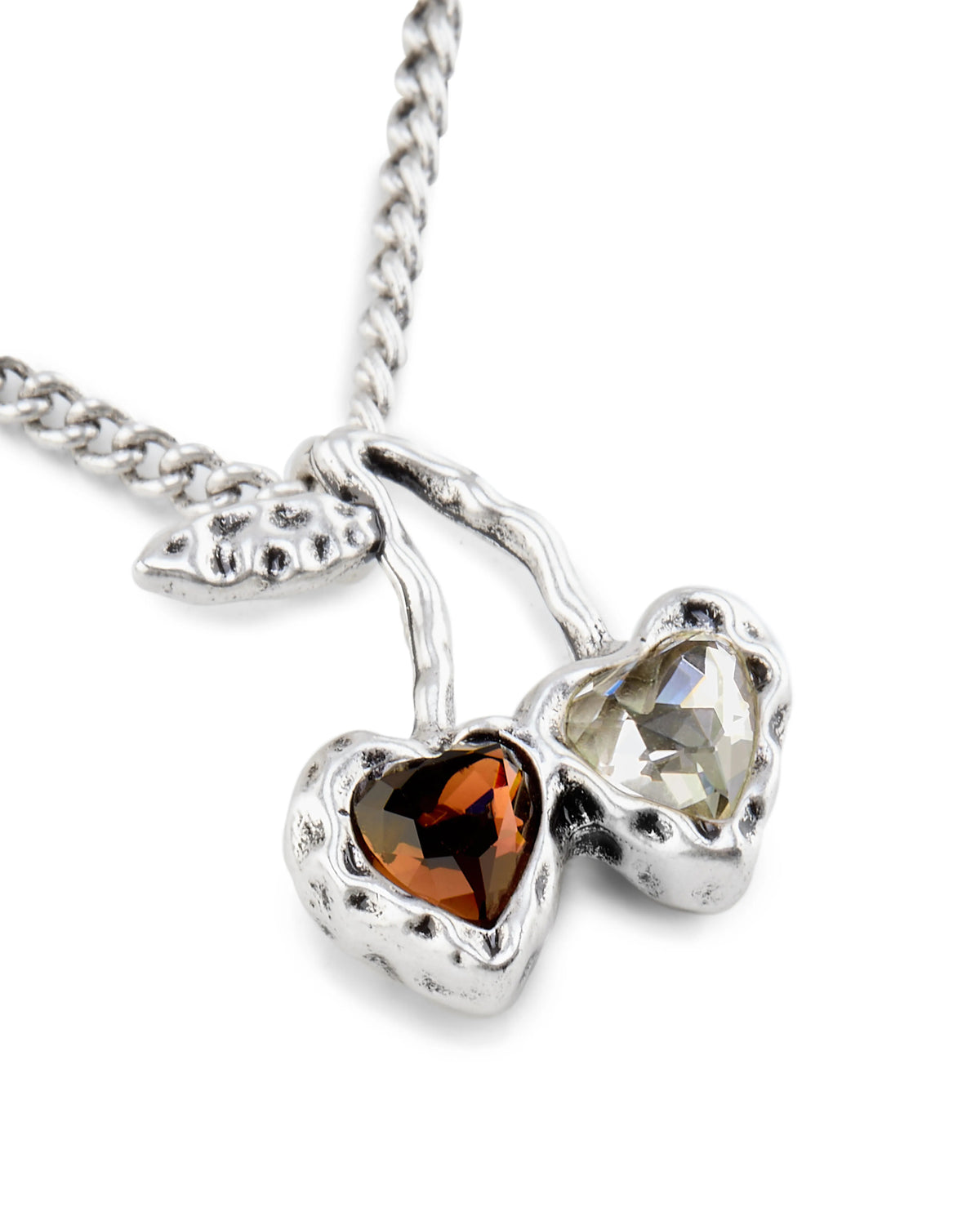 Hearts Necklace Silver