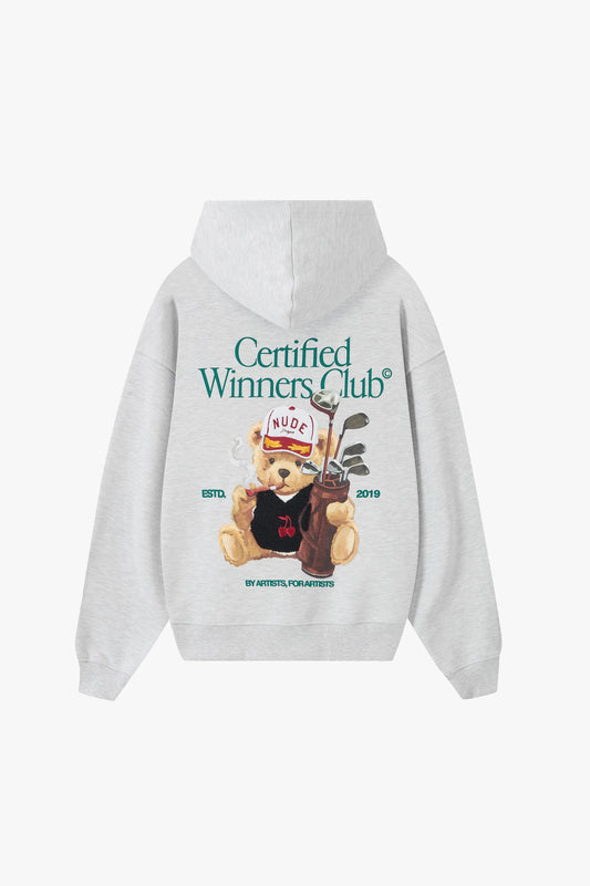 Winner Hoodie Grey Melange