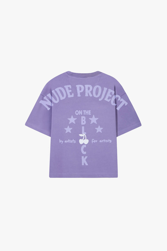 Block Tee Purple