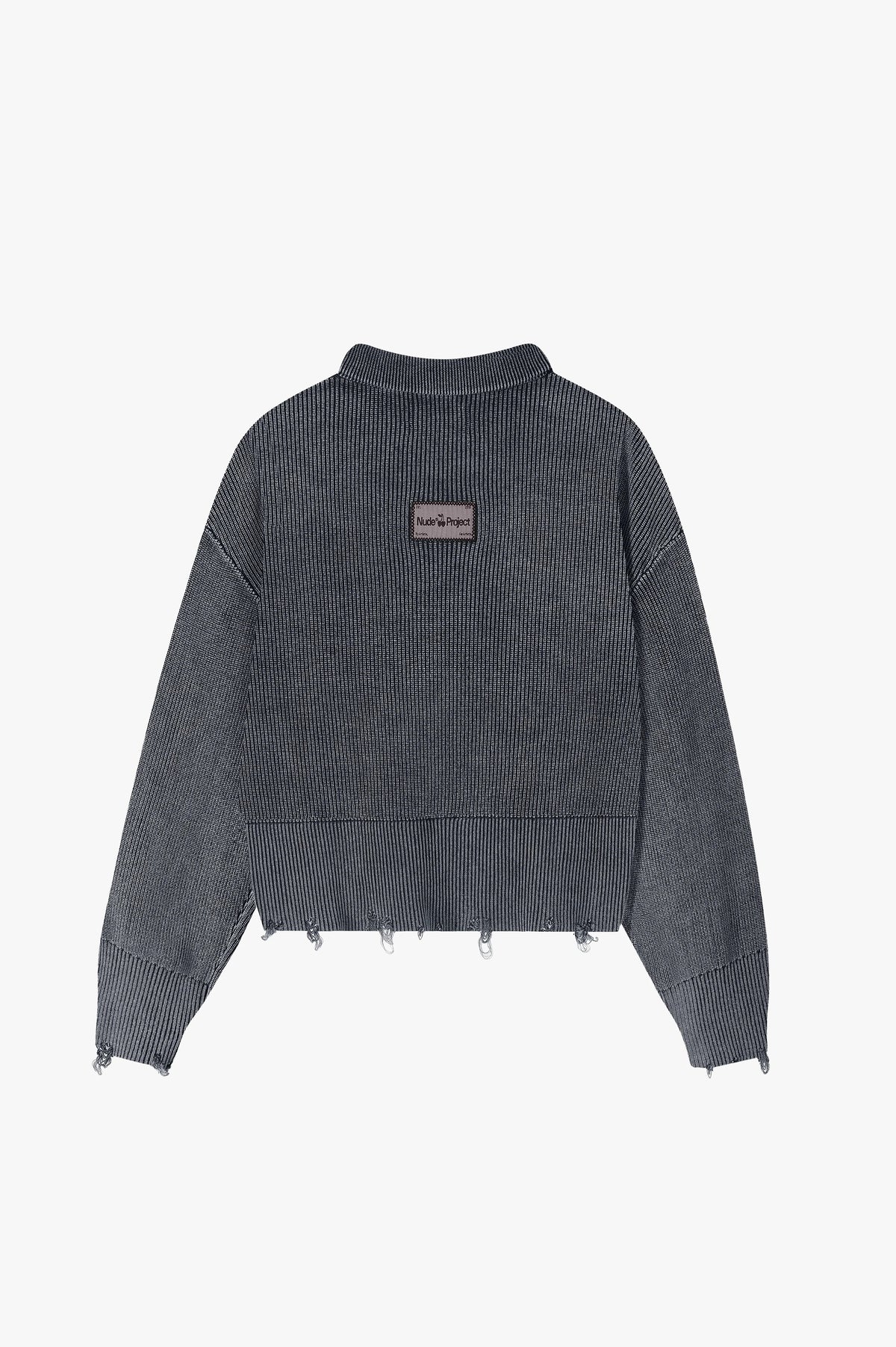 Beast Quarter-Zip Knit Ash