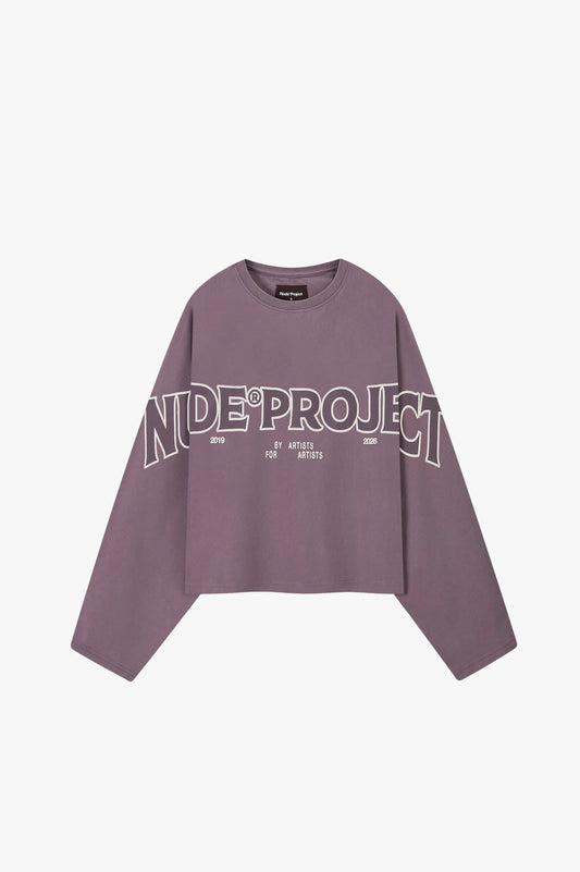 Macro Long-Sleeve Tee Lilac