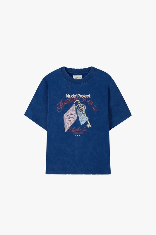 Mansion Key Tee Navy