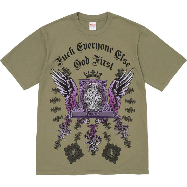 Money Tee — Light Olive