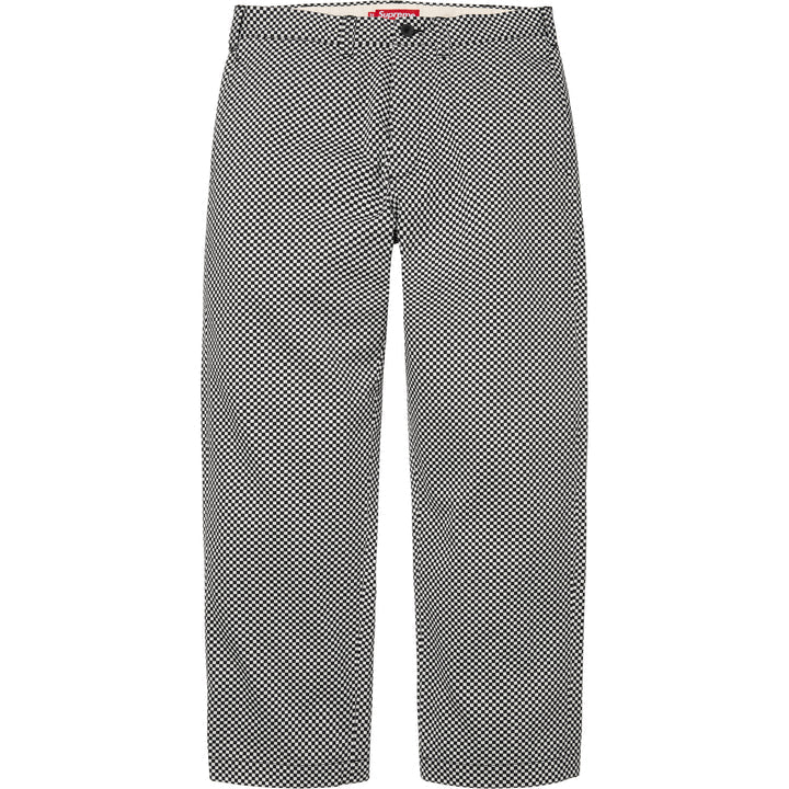 Chino Pant — White Checkerboard