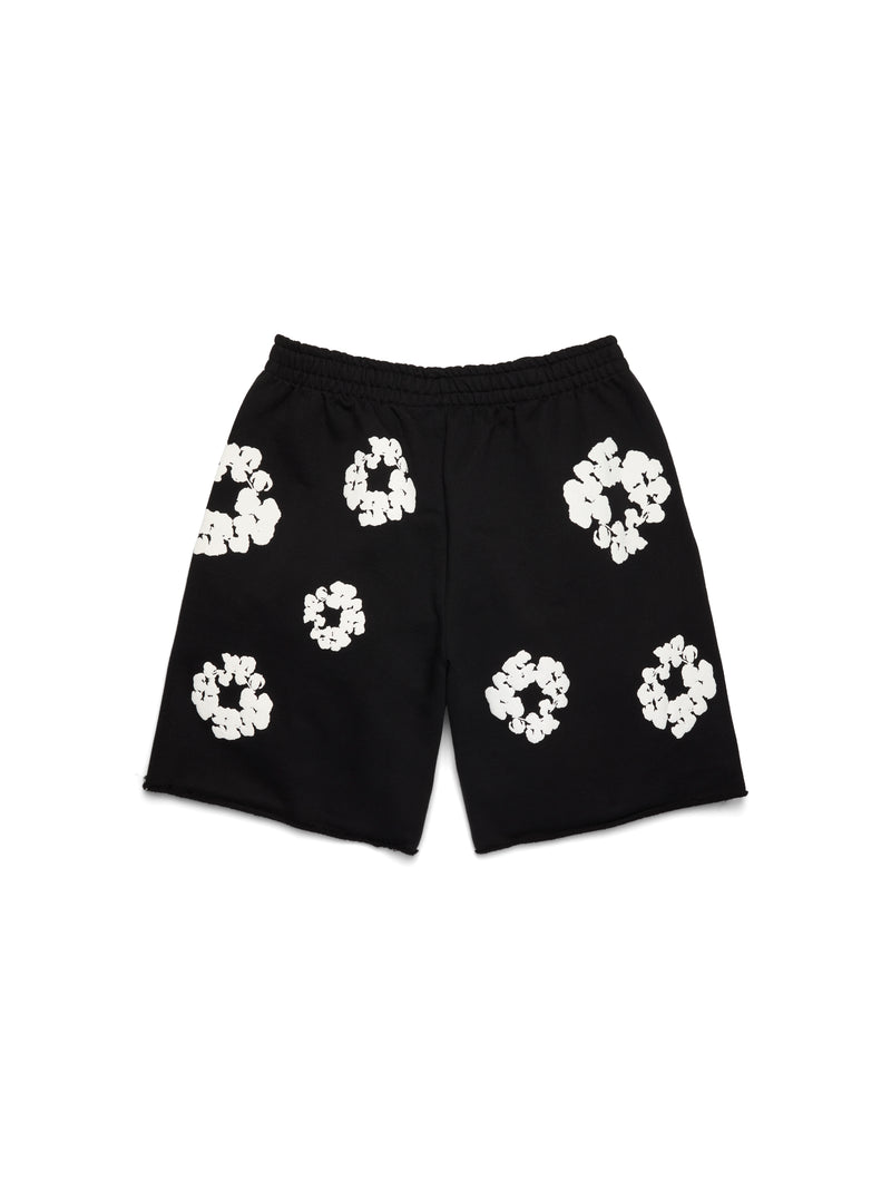 Cotton Wreath Sweatshorts Black