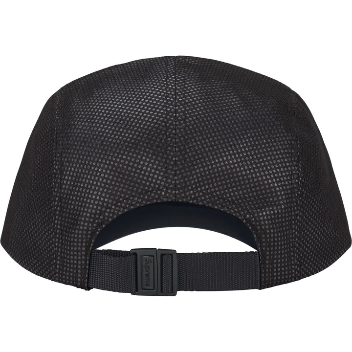 Metallic Mesh Camp Cap — Black