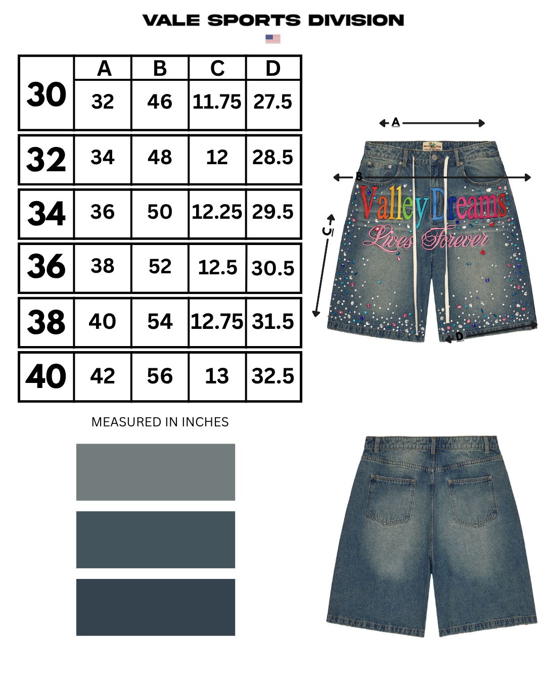ICE CREAM JORTS - Vale Forever