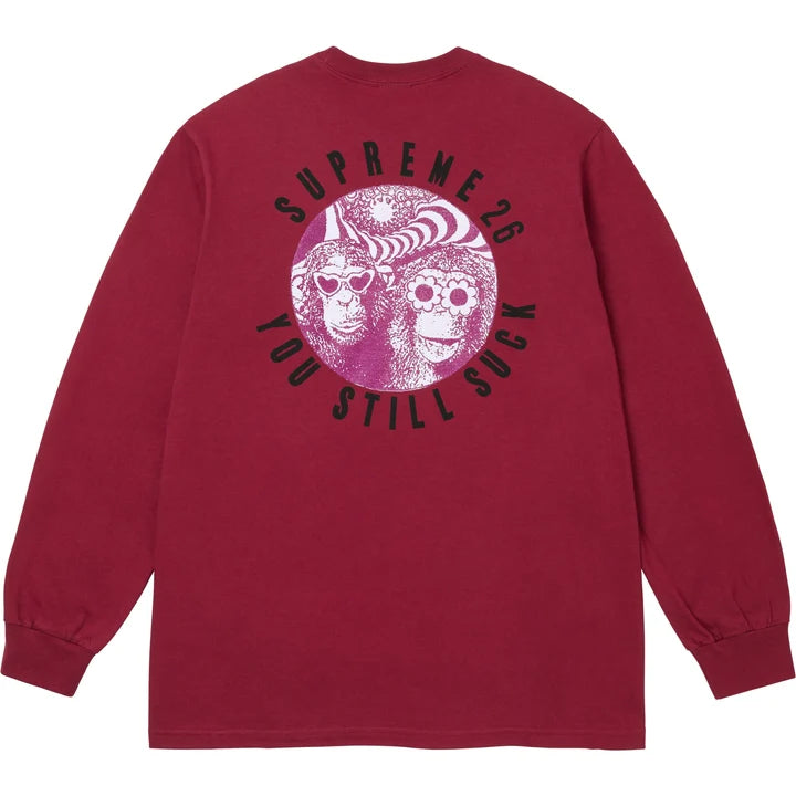 You Still Suck L/S Tee — Cardinal