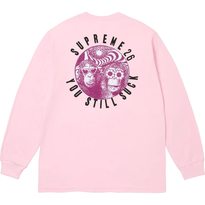 You Still Suck L/S Tee — Light Pink