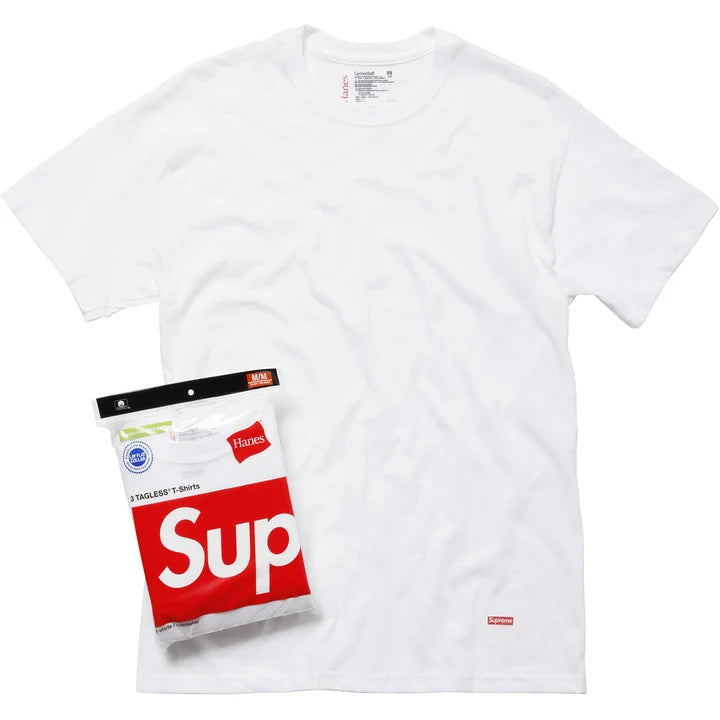 Supreme®/Hanes® Tagless Tees (3 Pack) — White